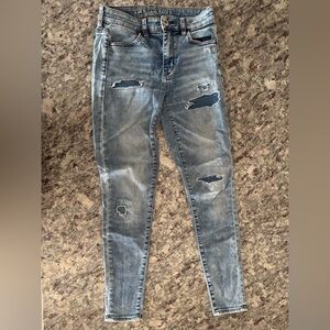 Cute patched skinny jean